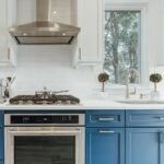 25+ Timeless Ideas for Navy Blue And White Kitchen Cabinets