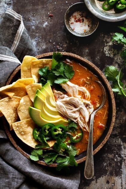 Chicken Tortilla Soup home kitchen https://happy-food-kitchen.com/