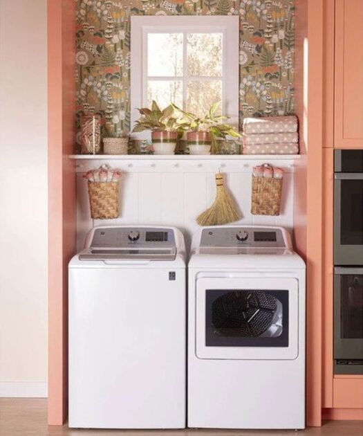 Genius Small Laundry Room Ideas With a Top-Loading Washer