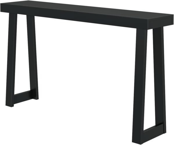 Plank+Beam Solid Wood Console Table, 56 Inch, Sofa Table, Narrow Entryway Table for Hallway, Behind The Couch, Living Room, Foyer, Easy Assembly, Black - Image 3