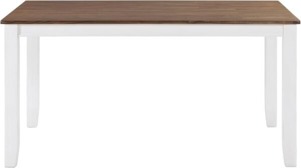 Lexicon Dining Table Set for 6 with Chairs, Solid Wood 7 Piece Farmhouse Dining Room Table and Chairs Set of 6, Cross Back, Easy Assembly Seater for Indoor Home, Dinner, Kitchen, Cherry/White - Image 7