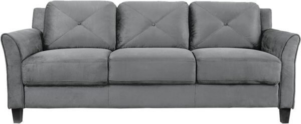 Lifestyle Solutions Harrington Sofa in Grey, Dark Grey - Image 9
