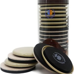 Round Furniture Moving Kit (16 Piece) for Carpeted and Hard Floor Surfaces Felt Pads Suitable for All The Furniture Sliders