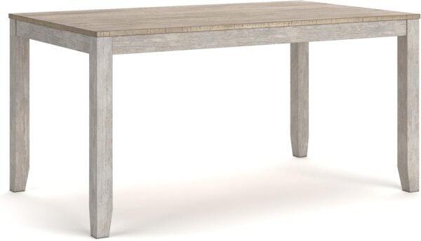 Signature Design by Ashley Skempton Cottage Dining Room Table Set with 6 Upholstered Chairs, Whitewash - Image 5