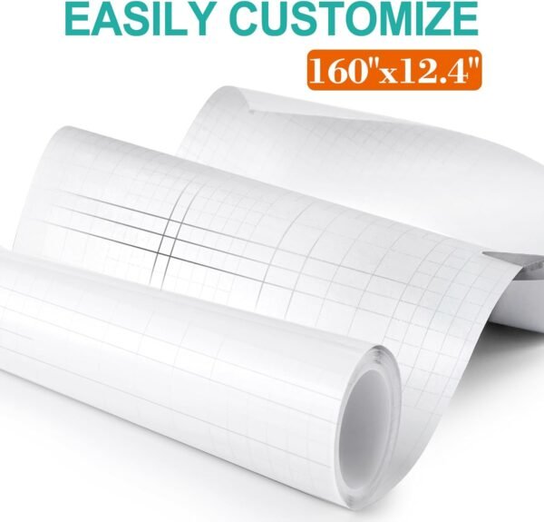 [Thicken Vinyl] Anti Cat Scratch Furniture Protector, Single-Sided Sticky Couch Protector for Cats, Flexible Couch Corner Guard Under Cats Claw, Cat Scratch Deterrent Tape-(160" x 12.4") - Image 5