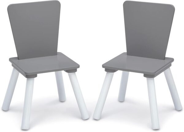 Delta Children 4-Piece Toddler Playroom Set, Grey/White - Image 6