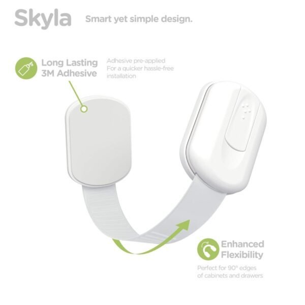 Baby Proofing Child Safety Locks (12 Pack) by Skyla Homes - The Safest, Quickest and Easiest 3M Adhesive Cabinet Latches, No Screws & Magnets, Multi-Purpose for Furniture, Kitchen, Ovens, Toilet Seats - Image 5