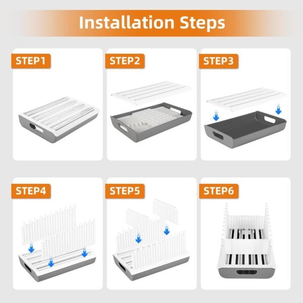 Bread Slicer Guide for Homemade Bread with 304 Stainless Steel Sheet and Storage Tray、3-Slice Thickness，Adjustable Width Making Tools for Cake、Bagels、toast. - Image 7