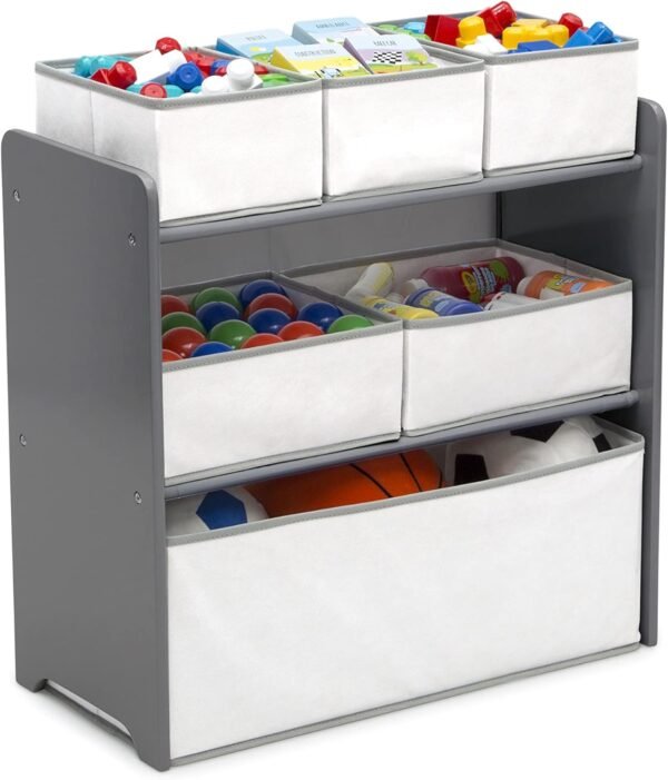 Delta Children 4-Piece Toddler Playroom Set, Grey/White - Image 7