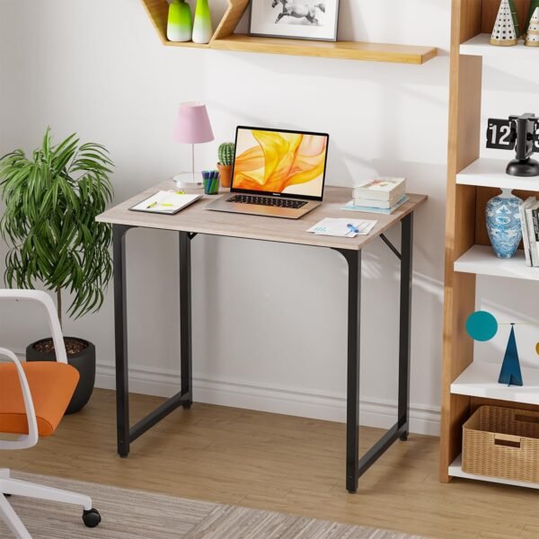PayLessHere 32/39/47 inch Computer Desk Study Writing Table, Adjustable feet, Modern Furniture for Home Office (1, Nature, 32 inch) - Image 2