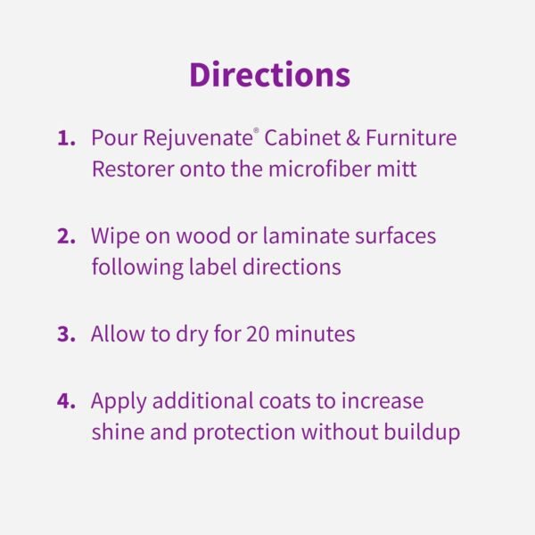 Rejuvenate Cabinet And Furniture Restorer Fills In Scratches, Shines And Protects Indoor Cabinets And Furniture, 16 Ounces - Image 9