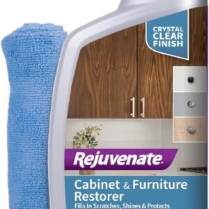 Rejuvenate Cabinet And Furniture Restorer Fills In Scratches, Shines And Protects Indoor Cabinets And Furniture, 16 Ounces