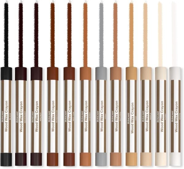 Wood Filler Sticks,12colors Wood Wax Crayons for Repairing Scratches, Scuffs, Cracks, and Nail Holes on Wood Furniture, Floors, Cabinets, Tables, and Doors - Image 6