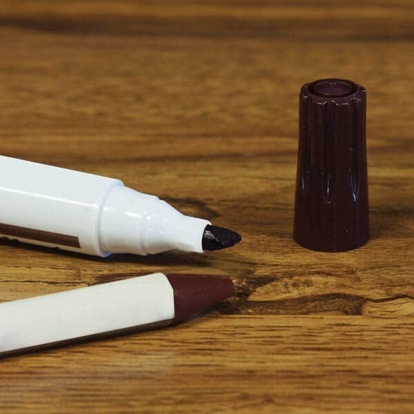 Furniture Repair Kit Wood Markers - Set of 13 - Markers and Wax Sticks with Sharpener Kit, for Stains, Scratches, Wood Floors, Tables, Desks, Carpenters, Bedposts, Touch Ups, and Cover Ups - Image 4