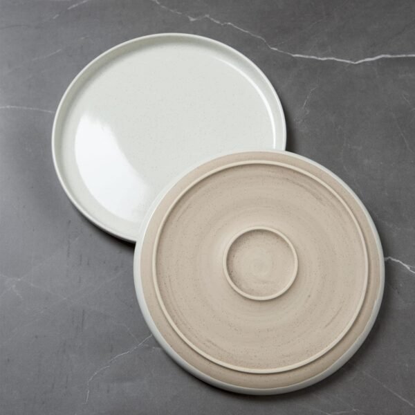 Famiware Milkyway Plates and Bowls Set, 12 Pieces Dinnerware Sets, Dishes Set for 4, White - Image 5