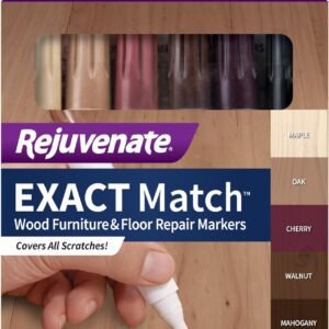 Rejuvenate Wood Furniture & Floor Repair Markers, Touch-Up Markers Fills In Scratches, Maple Oak Cherry Walnut Mahogany Espresso
