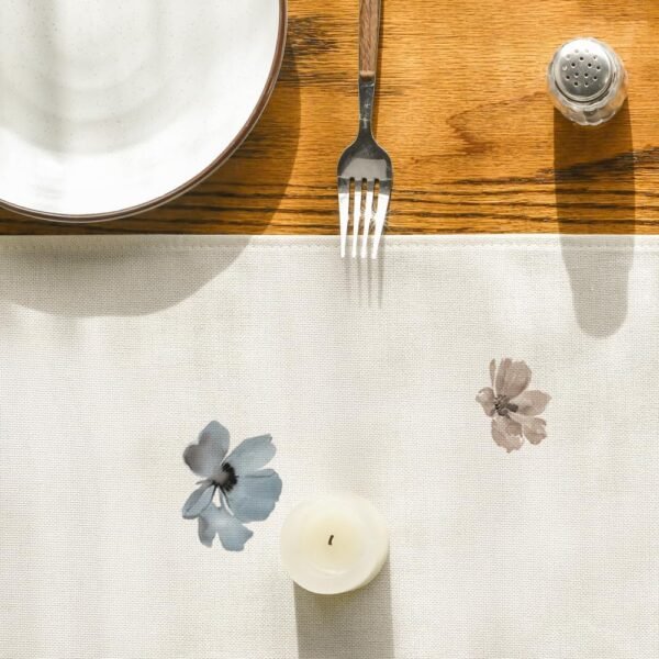 Artoid Mode Brown Poppy Floral Leaves Spring Table Runner, Seasonal Summer Kitchen Dining Table Decoration for Home Party Decor 13x72 Inch - Image 7