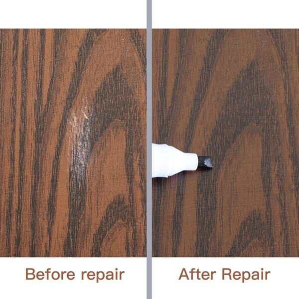 DEWEL Furniture Markers Touch Up, Upgrade Wood Furniture Repair Kit, Premium Wood Scratch Repair Markers and Wax Sticks for Wood Stains Scratches Hardwood Wooden Floors Tables, Set of 17 - Image 10