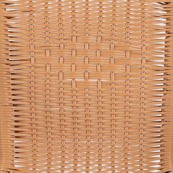 Flash Furniture Lila 4 Pack Beige Rattan Indoor-Outdoor Restaurant Stack Chair | Versatile and Stylish Seating - Image 16