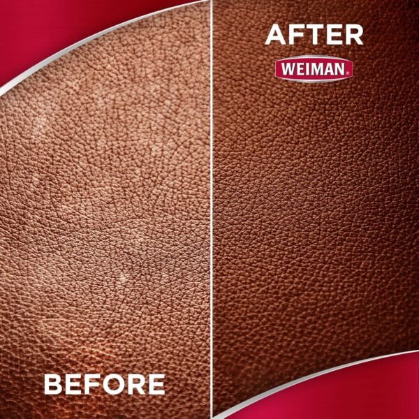 Weiman Leather Cleaner and Conditioner for Furniture - Cleans Conditions and Restores Leather Surfaces - UV Protectants Help Prevent Cracking or Fading of Leather Car Seats, Shoes, Purses - Image 6