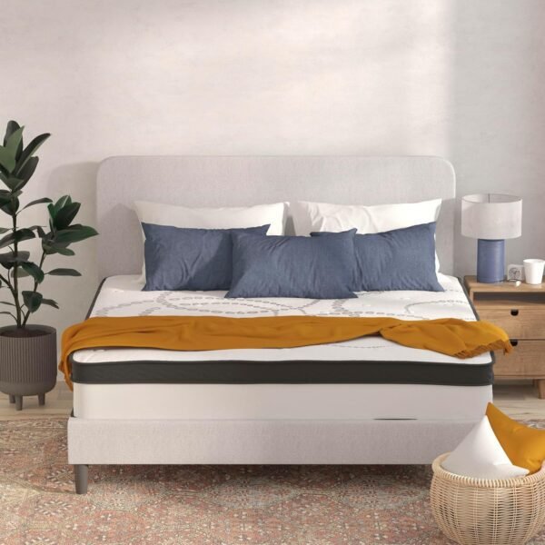 Flash Furniture Capri Comfortable Sleep 12" Hybrid Pocket Spring and Foam Mattress in a Box, Foam Pocket Spring Hybrid Mattress for Pressure Relief, King - Image 8