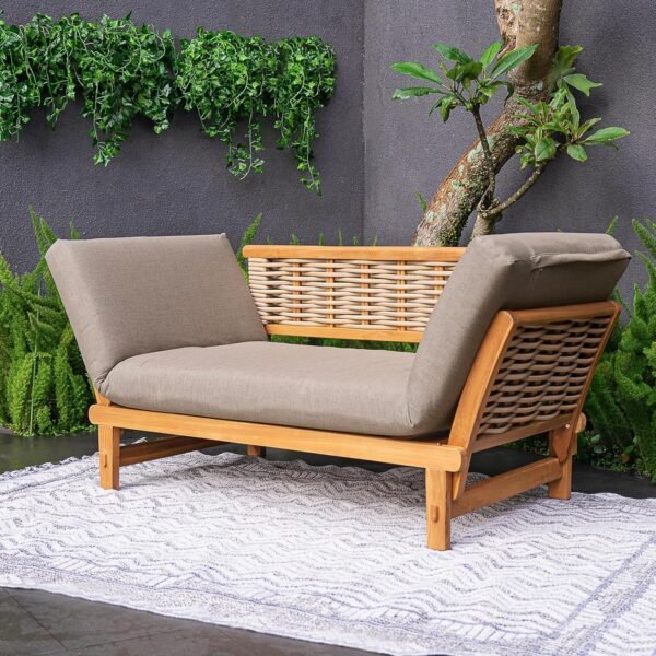 Cambridge Casual Auburn Sofabed, Natural Teak/Cast Shale - Image 8