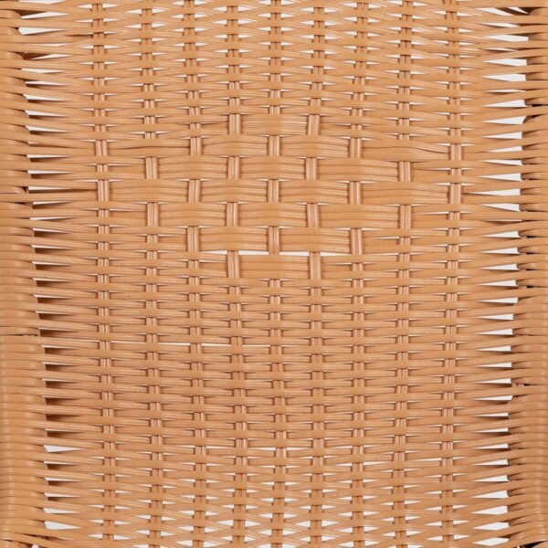 Flash Furniture Lila 4 Pack Beige Rattan Indoor-Outdoor Restaurant Stack Chair | Versatile and Stylish Seating - Image 14