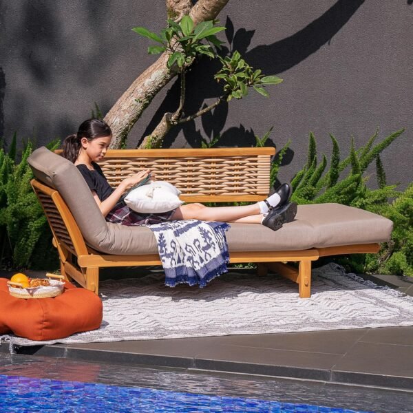 Cambridge Casual Auburn Sofabed, Natural Teak/Cast Shale - Image 7