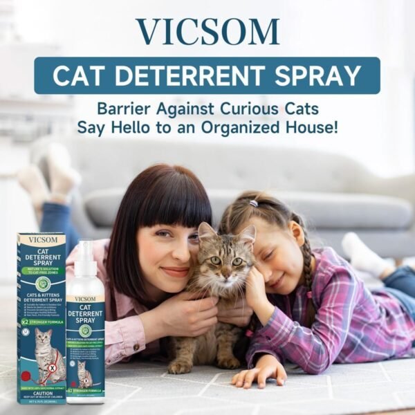 Cat Deterrent Spray, Natural Cat Repellent Spray, Anti-Scratch Deterrent for Furniture, Sofas, Rugs, Curtains, Plants, Indoor & Outdoor Repellent Cats Kittens, Non-Toxic, Alcohol-Free 6.76 FL Oz - Image 7
