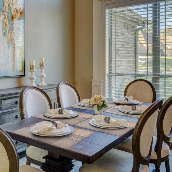 Aofmee Placemats, Placemats Set of 6, Heat Resistant Place Mats, Washable PVC Table Mats, Woven Vinyl Plastic Placemats for Dining Table, Non-Slip Stain Resistant Kitchen Table Placemats Easy to Clean - Image 6